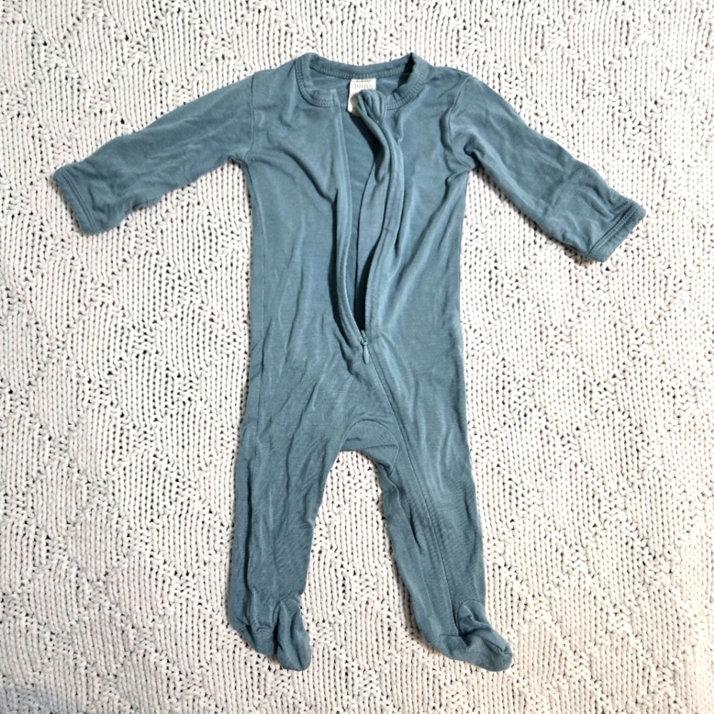 Kate Quinn Newborn Teal Pajamas